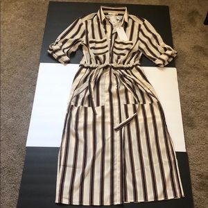 Lush dress  long w/ stripes (new)